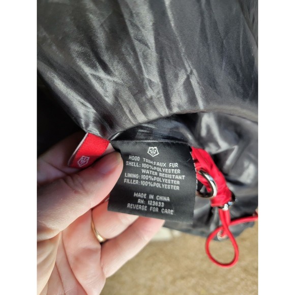 J. Whistler Men's SZ 4XL Coat Jacket Heavy Black 9 Pockets Water Resistant Flaws - Picture 9 of 14